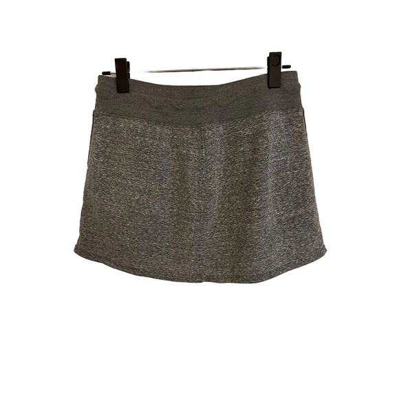 Athleta Skirt Women's XS Mini Athletic Gray Drawstring Terry Pockets Cotton - Picture 4 of 8